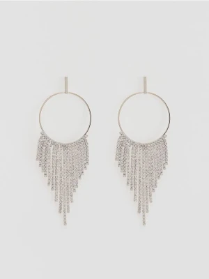 Reserved - Kolczyki z kryształkami - srebrny