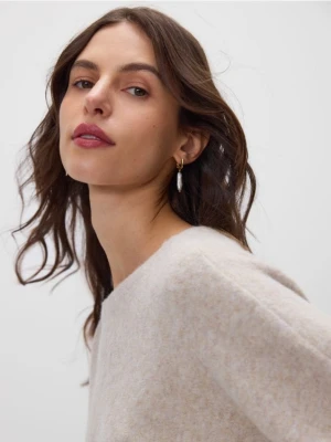 Reserved - Kolczyki z naturalną perłą - biały