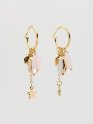 Reserved - Kolczyki z ozdobnymi zawieszkami - wielobarwny