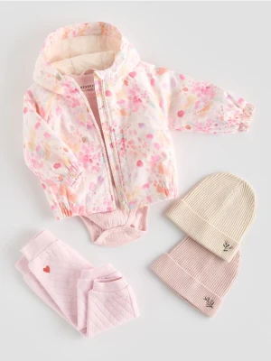 Reserved - Kolorowa kurtka z kapturem - wielobarwny