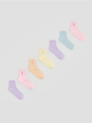 Reserved - Kolorowe skarpetki 7 pack - wielobarwny