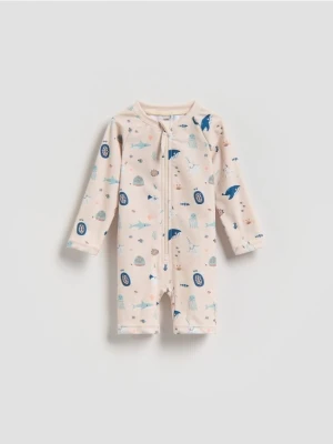 Reserved - Kombinezon kąpielowy - kremowy