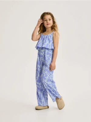 Reserved - Kombinezon w kwiaty - niebieski