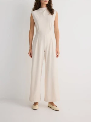 Reserved - Kombinezon z długimi nogawkami - złamana biel