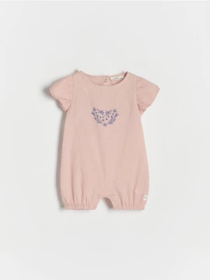 Reserved - Kombinezon z falbanami - różowy