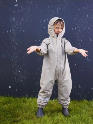 Reserved - Kombinezon z kapturem - beżowy