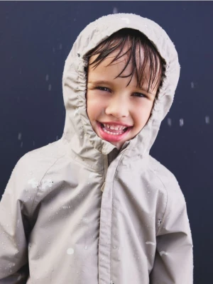 Reserved - Kombinezon z kapturem - beżowy