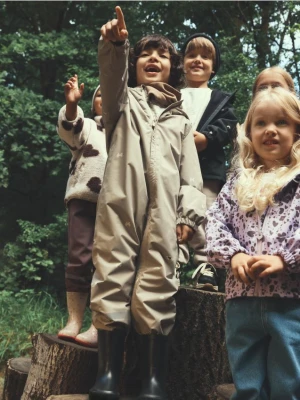 Reserved - Kombinezon z kapturem - beżowy