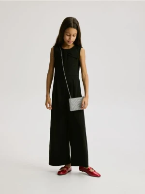 Reserved - Kombinezon z kokardą - czarny