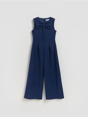 Reserved - Kombinezon z kokardą - granatowy