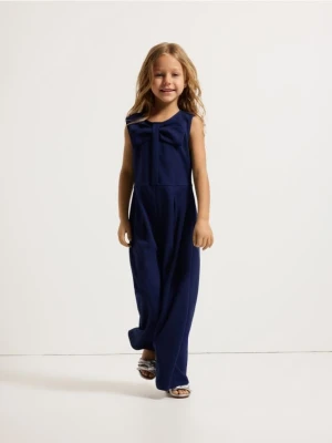 Reserved - Kombinezon z kokardą - granatowy