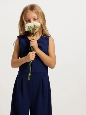 Reserved - Kombinezon z kokardą - granatowy