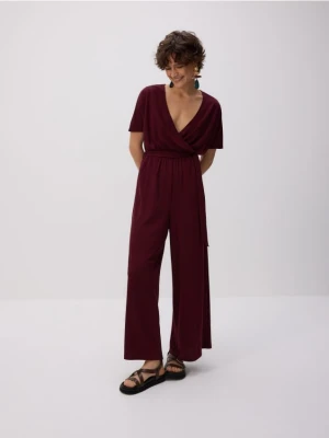 Reserved - Kombinezon z modalem - bordowy