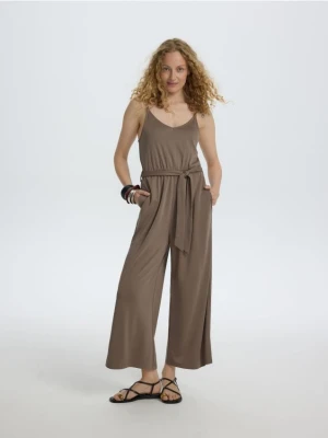 Reserved - Kombinezon z modalem - brązowy