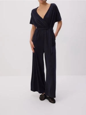 Reserved - Kombinezon z modalem - granatowy