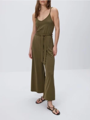 Reserved - Kombinezon z modalem - oliwkowy