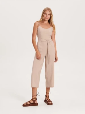 Reserved - Kombinezon z modalu - beżowy