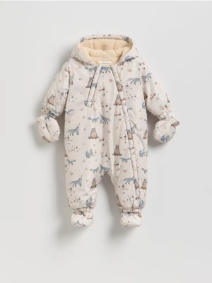 Reserved - Kombinezon z ociepleniem - beżowy