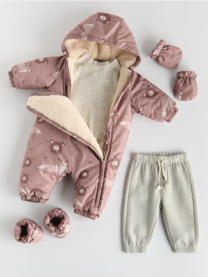 Reserved - Kombinezon z ociepleniem - brązowy