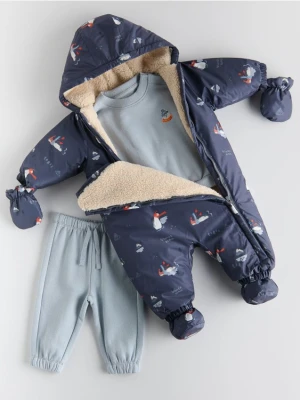 Reserved - Kombinezon z ociepleniem - ciemnoszary