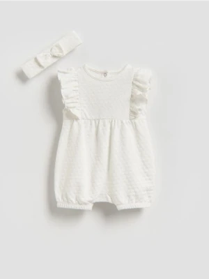 Reserved - Kombinezon z opaską - złamana biel