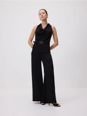 Reserved - Kombinezon z paskiem - czarny