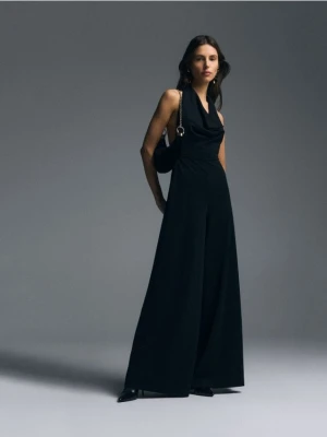 Reserved - Kombinezon z szerokimi nogawkami - czarny