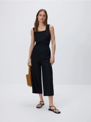 Reserved - Kombinezon z wiskozą i dodatkiem lnu - czarny