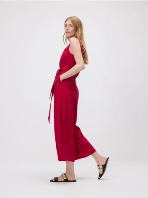 Reserved - Kombinezon z wiskozą i dodatkiem lnu - fuksja