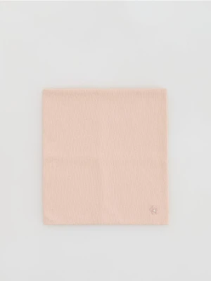 Reserved - Komin z aplikacją - pastelowy róż