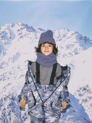 Reserved - Komin z domieszką wełny - granatowy