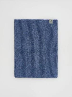 Reserved - Komin z domieszką wełny - granatowy