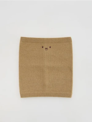 Reserved - Komin z haftem - beżowy