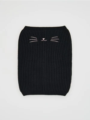 Reserved - Komin z haftem - czarny