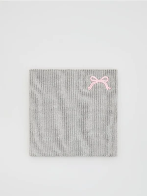 Reserved - Komin z haftem - jasnoszary