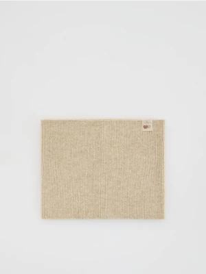 Reserved - Komin z naszywką - beżowy