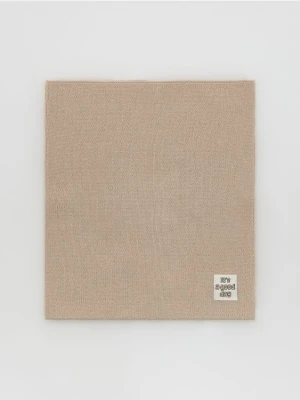 Reserved - Komin z naszywką - beżowy