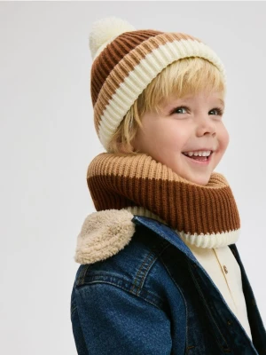 Reserved - Komin z polarową podszewką - kremowy