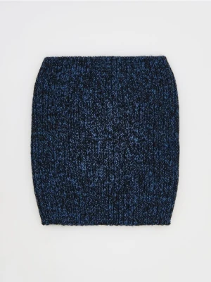 Reserved - Komin z wełną - niebieski