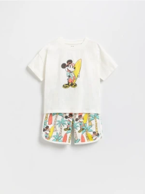 Reserved - Komplet Mickey Mouse - złamana biel