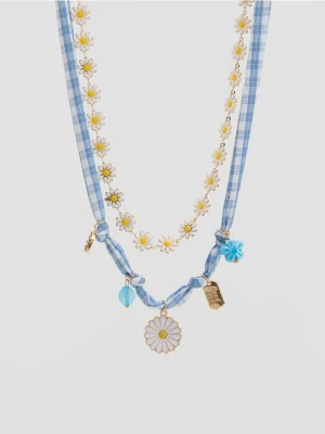 Reserved - Komplet naszyjników - jasnoniebieski