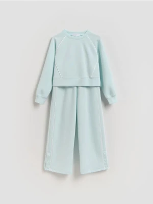 Reserved - Komplet z modalem - jasnoturkusowy