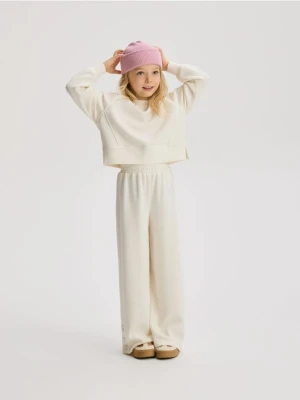 Reserved - Komplet z modalem - złamana biel