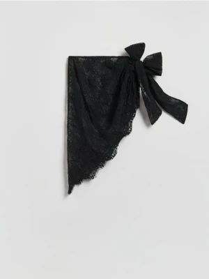 Reserved - Koronkowa spódnica mini - czarny