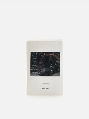 Reserved - Koronkowe rajstopy - czarny