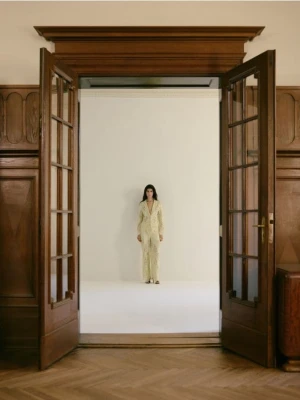 Zdjęcie produktu Reserved - Koronkowe spodnie - jasnozielony