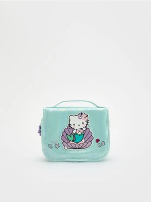 Reserved - Kosmetyczka Hello Kitty - jasnoturkusowy