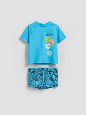 Reserved - Kostium kąpielowy SmileyWorld® - niebieski