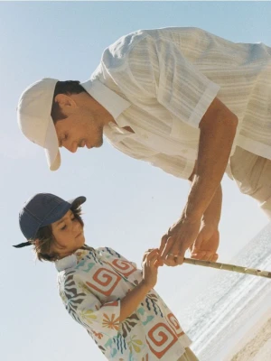 Reserved - Koszula boxy z bawełny - biały