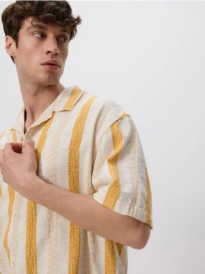 Reserved - Koszula comfort fit - bursztynowy